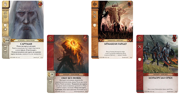 Настільна гра Війна Персня: Карткова гра українською