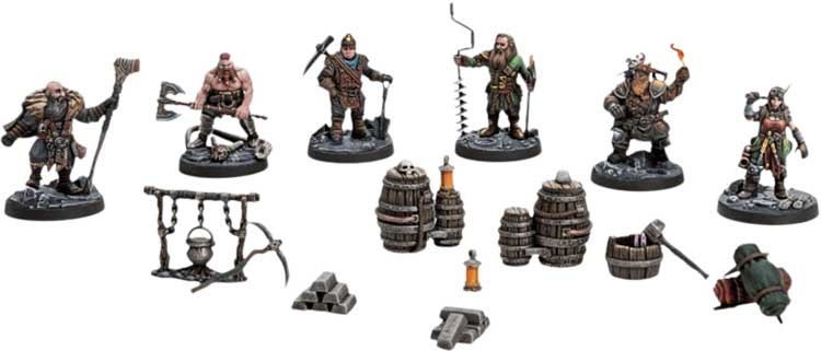 Купить набор Dungeons & Lasers — Dwarven Miners
