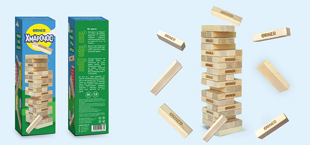 Настольная игра Хмарочос ЕКО (Дженга) на украинском