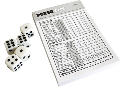 Настольная игра Poker Dice