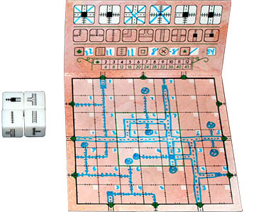 Настільна гра Railroad Ink: Blazing Red Edition