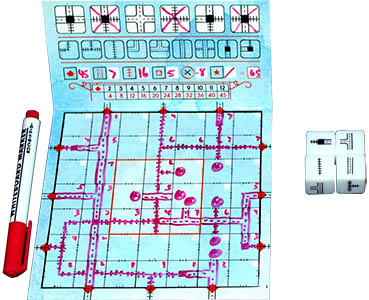Настільна гра Railroad Ink: Deep Blue Edition