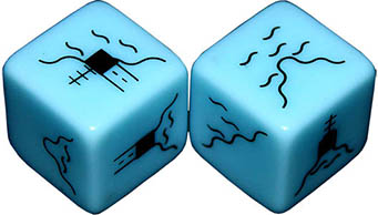 Настільна гра Railroad Ink: Deep Blue Edition