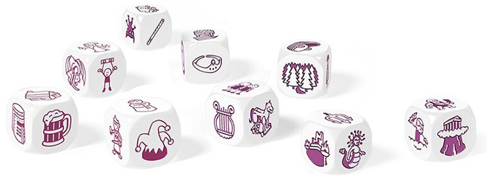 Настільна гра Rory's Story Cubes: Fantasia Hangtab