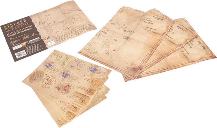 S.T.A.L.K.E.R. Мапи й наліпки: Комплект для відновлення