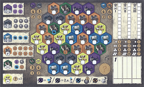 Настільна гра The Castles of Red: The Dice Game