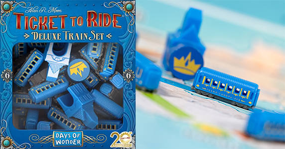 Ticket to Ride: 20th Anniversary Deluxe Blue Train Set