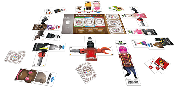 Настольная игра Ведмеді проти малюків на украинском