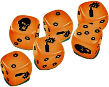 Купити набір Zombicide: Orange Special Dice 