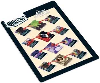 Купити доповнення Unmatched: Пращі та стріли — фойлові промокарти